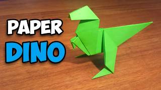 How To Make an Easy Origami Dinosaur [upl. by Assirrec708]