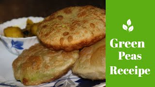 কড়াইশুঁটির কচুরি  Koraishutir Kochuri Recipe  Green Peas Kachori [upl. by Mcquade264]