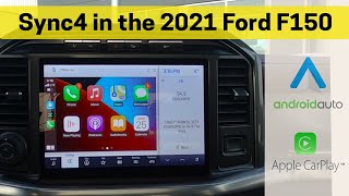 Learn all about Sync4 in the 2021 Ford F150  Android AutoApple Car Play Using Navigation and more [upl. by Shien]