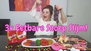 DIY  3 Soorten Eetbare Snoep Slijm  Bibi Nederlands [upl. by Stephenie]