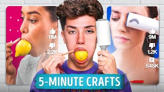 5 MINUTE CRAFT MAKEUP HACKS KEEP GETTING WORSE [upl. by Wilow336]