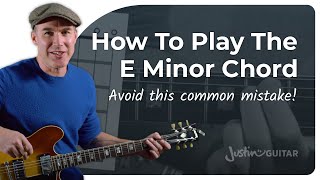 How to Play the Em Chord  Guitar for Beginners [upl. by Irahs]