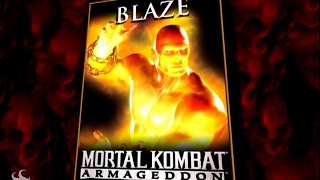 Mortal Kombat Armageddon  Blazes Trading Kard Bio [upl. by Ynnelg21]