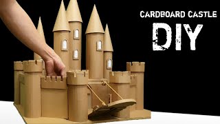 How to make a Castle using Cardboard castelo de papelão creative introvert [upl. by Sibel]