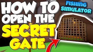 HOW TO OPEN THE SECRET GATE ON MONSTERS BOROUGH ISLAND IN FISHING SIMULATOR Roblox [upl. by Juno554]