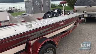 Used Hydrosports VL 475 SPEED Bass Fishing Boat  SOLD [upl. by Moitoso]