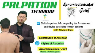 ACROMIOCLAVICULAR JOINT PALPATION  AC Joint  MADE EASY [upl. by Rora838]