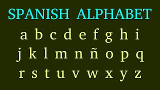 The Complete Spanish Alphabet  Spanish Grammar [upl. by Yttisahc]