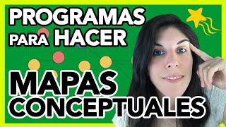 PROGRAMAS para hacer MAPAS CONCEPTUALES [upl. by Simah]