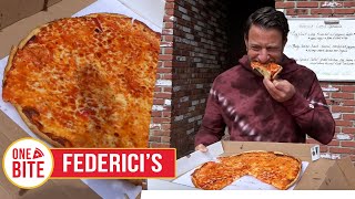 Barstool Pizza Review  Federicis Freehold NJ [upl. by Ogram]