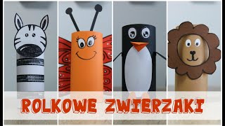 Zwierzaki z rolek po papierze toaletowym DIY  DIY Paper Rolls Animals [upl. by Jacy]