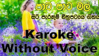 Pata Pata Mal Wage PipiSiri Parakum Movie Song Karoke Without Voice [upl. by Vena]