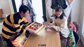 Eng Sub Hiro Shimono Zenitsu and Akari Kito Nezuko celebrating Nezuko’s birthday [upl. by Lindsley]