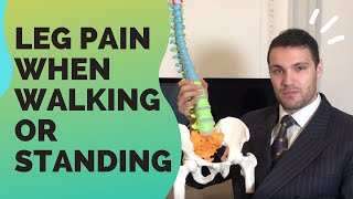 Leg Pain When Walking and Standing  Walking With Sciatic Pain [upl. by Atlante]