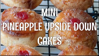 Mini Pineapple Upside Down Cake Recipe [upl. by Edla]