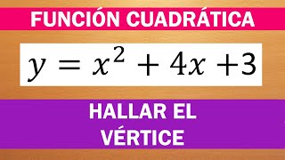 HALLAR EL VÉRTICE  FUNCIÓN CUADRÁTICA [upl. by Airec]