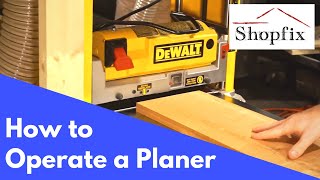 How to Use a Thickness Planer [upl. by Drofliw]