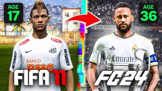 I Replayed NEYMARs Career From FIFA 11 to FC 24 [upl. by Beau612]