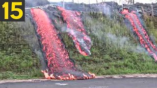 Top 15 Mesmerizing Lava Flows [upl. by Ardnohsed]