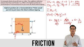 Friction  Problem 2 [upl. by Rosemonde761]