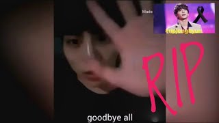 Engsub Shinee Jonghyun Last Goodbye to fans in Instagram LIVE RIP [upl. by Ina]