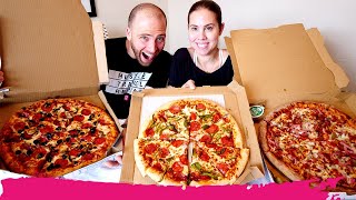 PIZZA HUT vs DOMINO’S vs PAPA JOHN’S  Pizza Delivery Taste Test  Miami FL [upl. by Stafani]