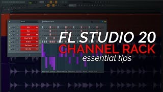 FL Studio 20 Basics  The Channel Rack Step Sequencer [upl. by Leonteen]