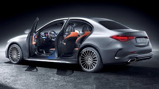 New MERCEDES CClass 2022 with AMG Line amp NIGHT package exterior amp interior [upl. by Eegnat]