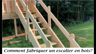 TUTO Comment fabriquer un escalier en bois [upl. by Eunice]