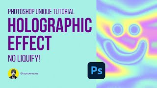 Photoshop Holographic Effect Unique Tutorial [upl. by Burrows]