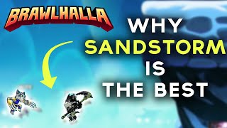 NERF SANDSTORM  Brawlhalla SANDSTORM MONTAGE Insane strings 0 TO DEATH edgeguards [upl. by Onirotciv]