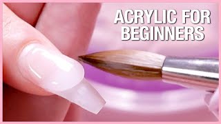 💅Acrylic Nail Tutorial  How to apply Acrylic for Beginners📚 [upl. by Haseena]