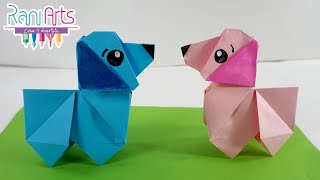 PERRO DE ORIGAMI  Paso a paso  DIY  ORIGAMI DOG [upl. by Nyrok]