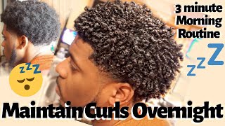 Mens Curly Hair Tutorial pt3  MAINTENANCE ROUTINE [upl. by Niklaus]