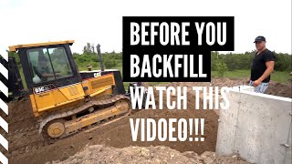 Backfilling a Foundation A must watch before you backfill [upl. by Valoniah690]