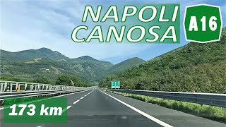 A16  NAPOLI  CANOSA  Autostrada dei due mari  Percorso completo [upl. by Qiratla764]