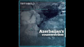 Azerbaijani drone strikes hit Armenian targets [upl. by Leizar]