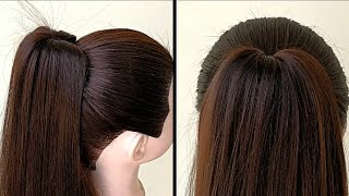 Beautiful Ponytail Hairstyle For Long Hair  High Ponytail For Girls [upl. by Lidda]