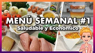 💚 Menú SEMANAL Saludable y Económico 1 🕒 Ahorra TIEMPO DINERO y Come MÁS SANO 👍 Meal Prep Español [upl. by Tillie674]