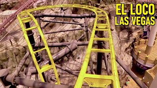 El Loco  Las Vegas Adventuredome Roller Coaster  POV [upl. by Llehcear]