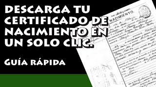 Certificado de nacimiento ¿Como obtener el certificado de nacimiento gratis en España por Internet [upl. by Penni]