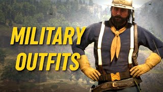 MILITARY OUTFITS Red Dead Online US Army Outfit amp Civil War Outfits [upl. by Howlond]