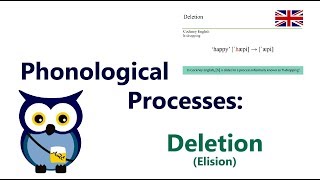 Phonological Processes Deletion or ‘Elision’ [upl. by Leslee]