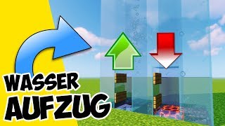 Minecraft Aufzug Wasser Seelensand  wie baut man einen Wasser Aufzug in Minecraft [upl. by Gorrian480]