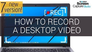 How to Record Computer Screen  Movavi Screen Capture Studio 7 [upl. by Ronica999]