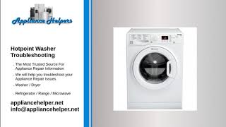 Hotpoint Washer Troubleshooting [upl. by Alitha255]