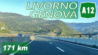 A12  LIVORNO  GENOVA  Autostrada Azzurra [upl. by Doss]