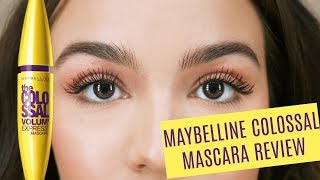 Maybelline Colossal Mascara Review  Demo [upl. by Neyugn]