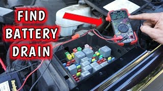 DEAD BATTERY  How to FIND a Parasitic Battery DRAIN Using Multimeter [upl. by Walworth]