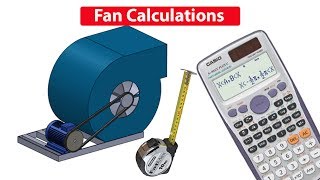 Fan amp motor CALCULATIONS Pulley size RPM air flow rate cfm hvac rtu [upl. by Nikal124]